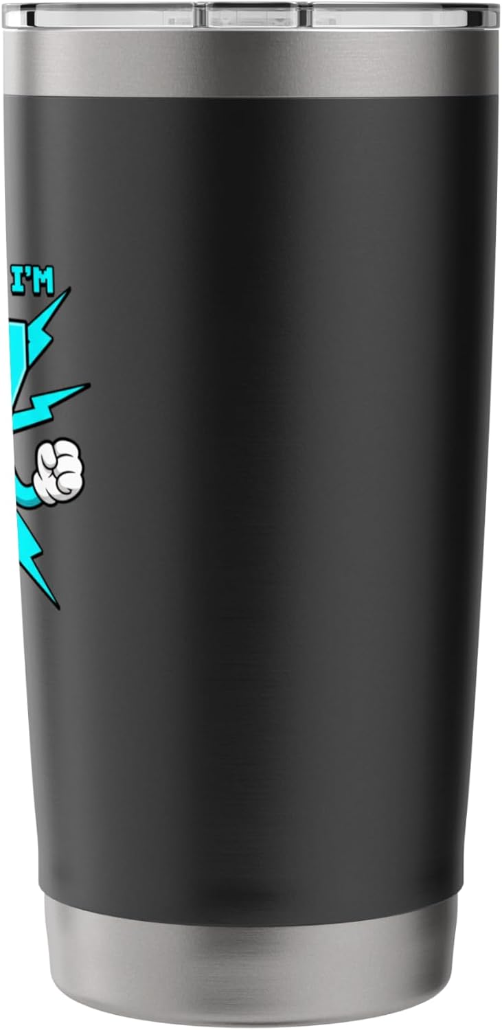Birthday 67 Cartoon Number, I Was Now I'm 67 Funny 67th Day Stainless Steel Insulated Tumbler