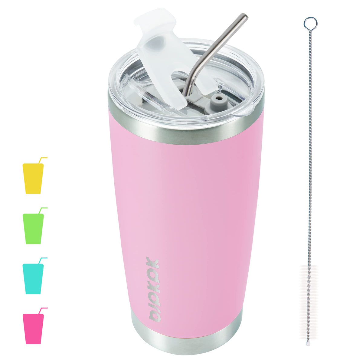 BJPKPK 30 oz Tumbler with Lid and Straw, Insulated Stainless Steel Cup