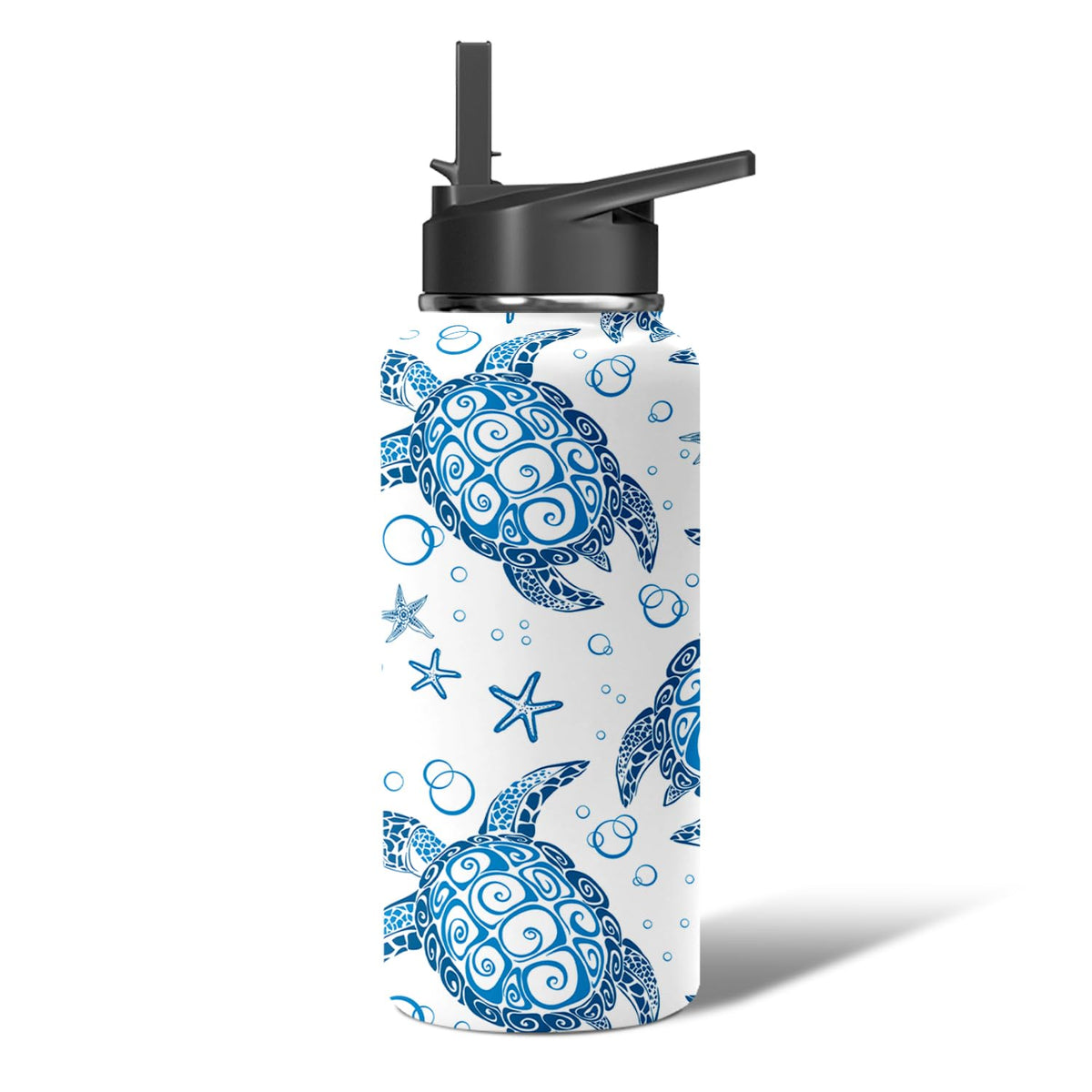 40oz Cartoon Castle Water Bottle - Fireworks Bowknot Double Wall Vacuum Insulated Stainless Steel Tumbler with Leakproof Flip Straw & Handle,Travel Mug for Hot/Cold Drinks - Gift for Castles Lovers