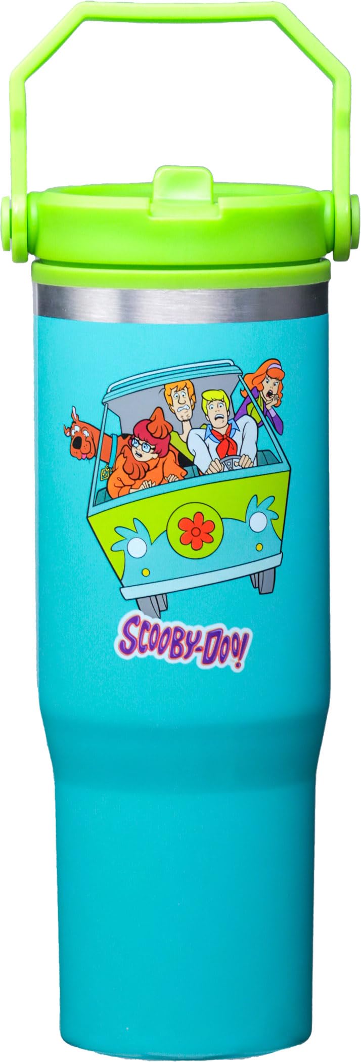 Spoontiques Peanuts 30oz Stainless Steel Water Bottle - 10" Tall, Twist Off Lid & Carrying Handle - Stainless Steel Outer Wall & Acrylic Inner Wall