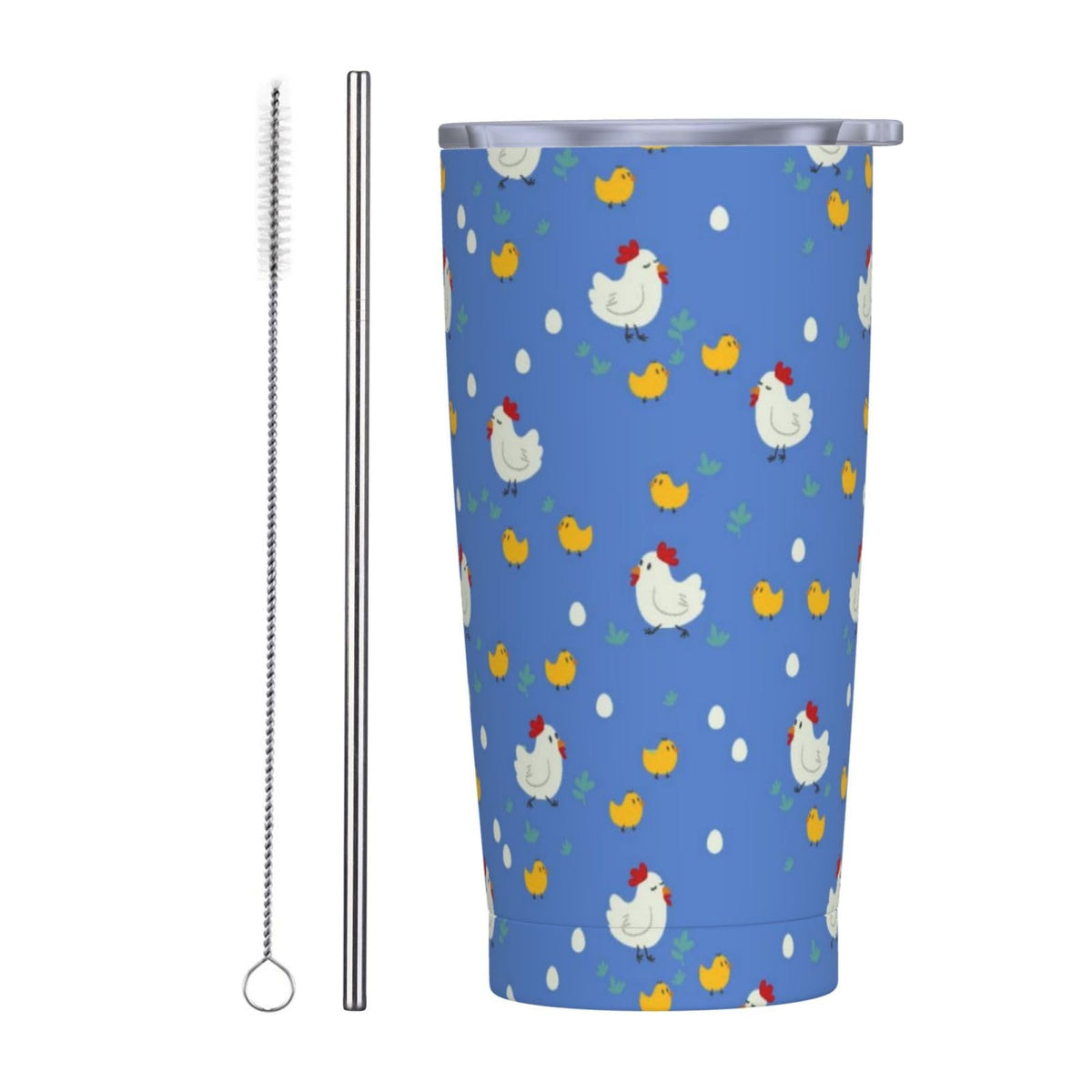 Heart 20oz Tumbler with Lid and Straw for Women, Abstract Cartoon Geometric Line Hearts Design Insulated Mug Colorful Hearts Stainless Steel Tumbler Double Wall Vacuum Travel Mug Coffee Cup