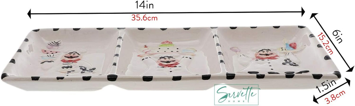 Servette Home Triple Chef Candy Plate