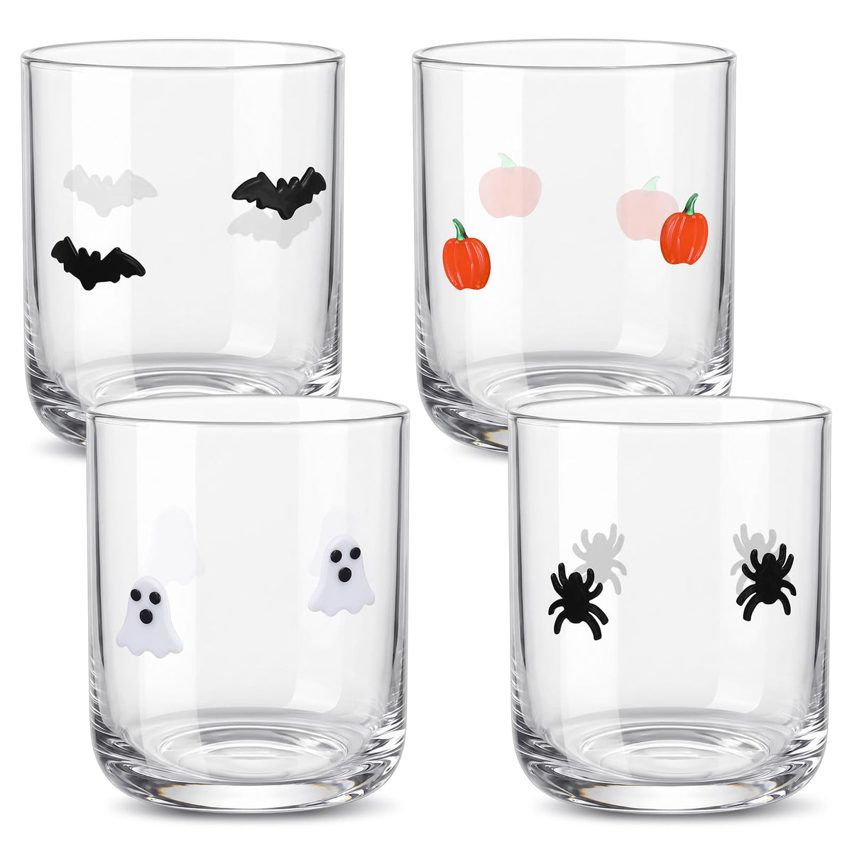 SiliFine 2 Pcs Candy Bear Icon Juice Glasses