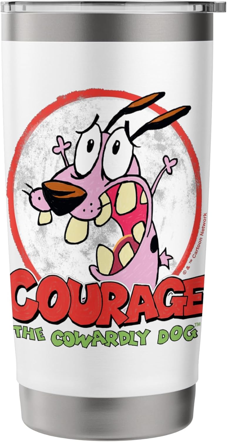 Courage the Cowardly Dog Vintage Courage Stainless Steel Insulated Tumbler