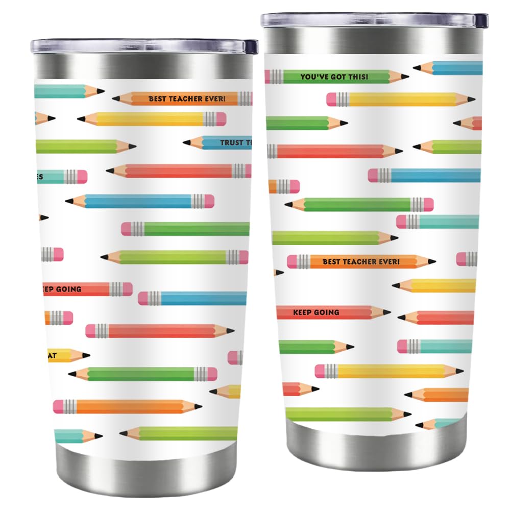 20oz Cartoon Ambulance Tumbler with Straw Funny White Stainless Steel Insulated Travel Mug Leak-proof Keeps Cold or Hot Coffee Tea Water Tumblers Cup Doctor Nurse Gifts for Women Men