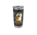 Pasta Loving Penguin Cartoon Stainless Steel Insulated Tumbler