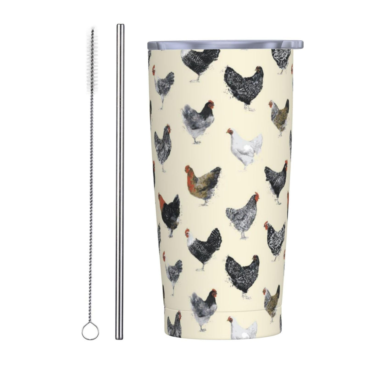 Heart 20oz Tumbler with Lid and Straw for Women, Abstract Cartoon Geometric Line Hearts Design Insulated Mug Colorful Hearts Stainless Steel Tumbler Double Wall Vacuum Travel Mug Coffee Cup