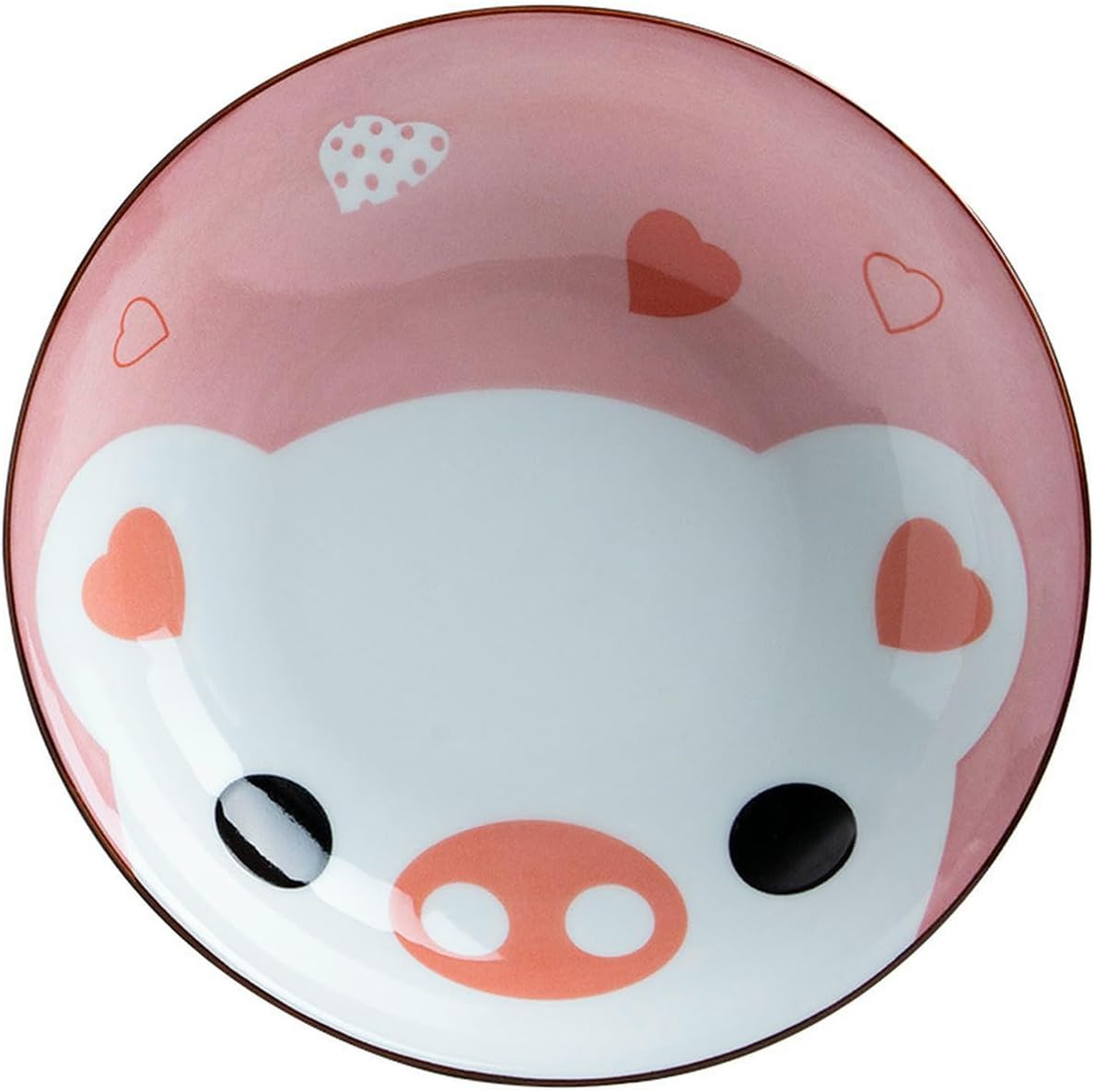 Japanese-style household glazed delicate fresh ceramic cartoon creative dish plate - cartoon bear plate