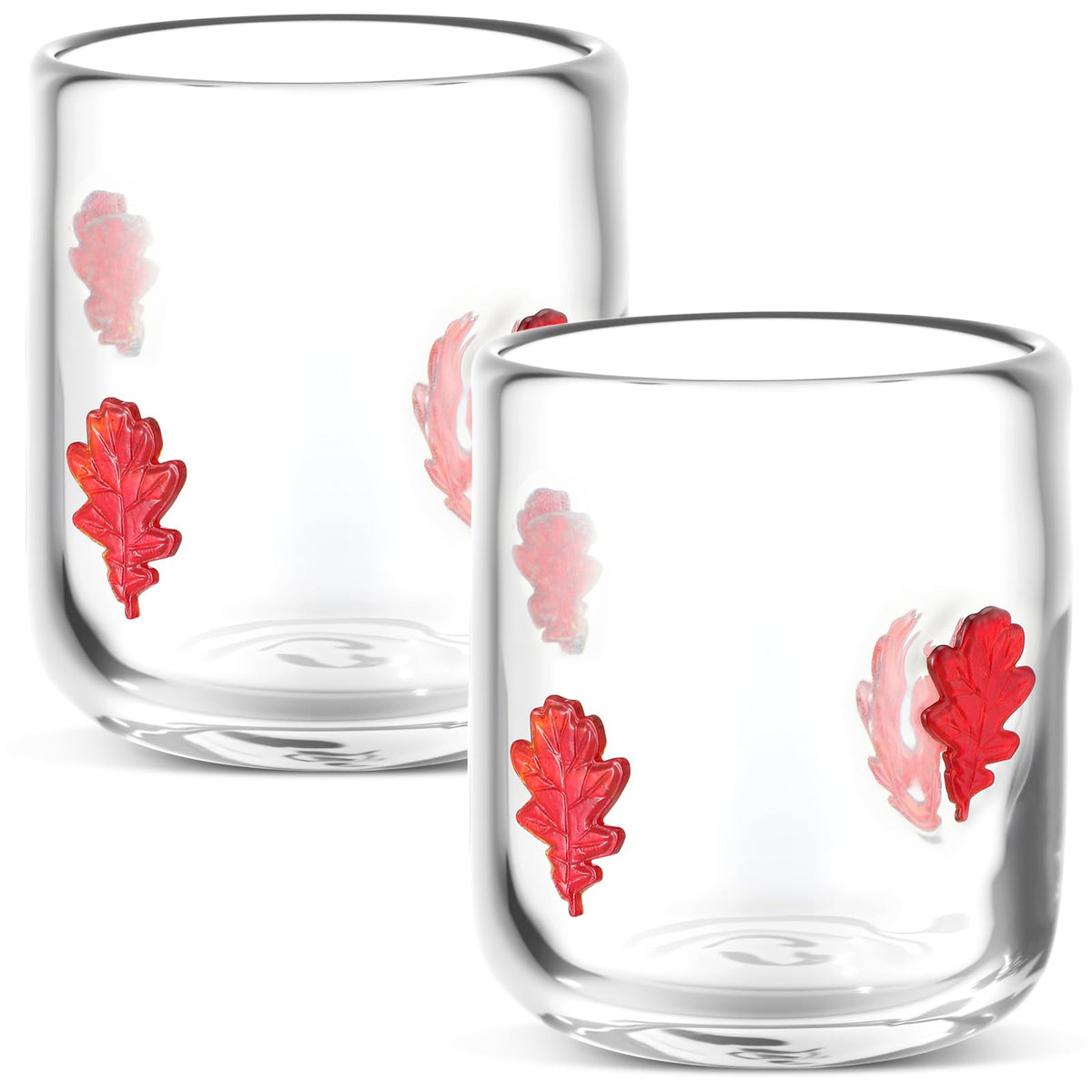 SiliFine 2 Pcs Candy Bear Icon Juice Glasses