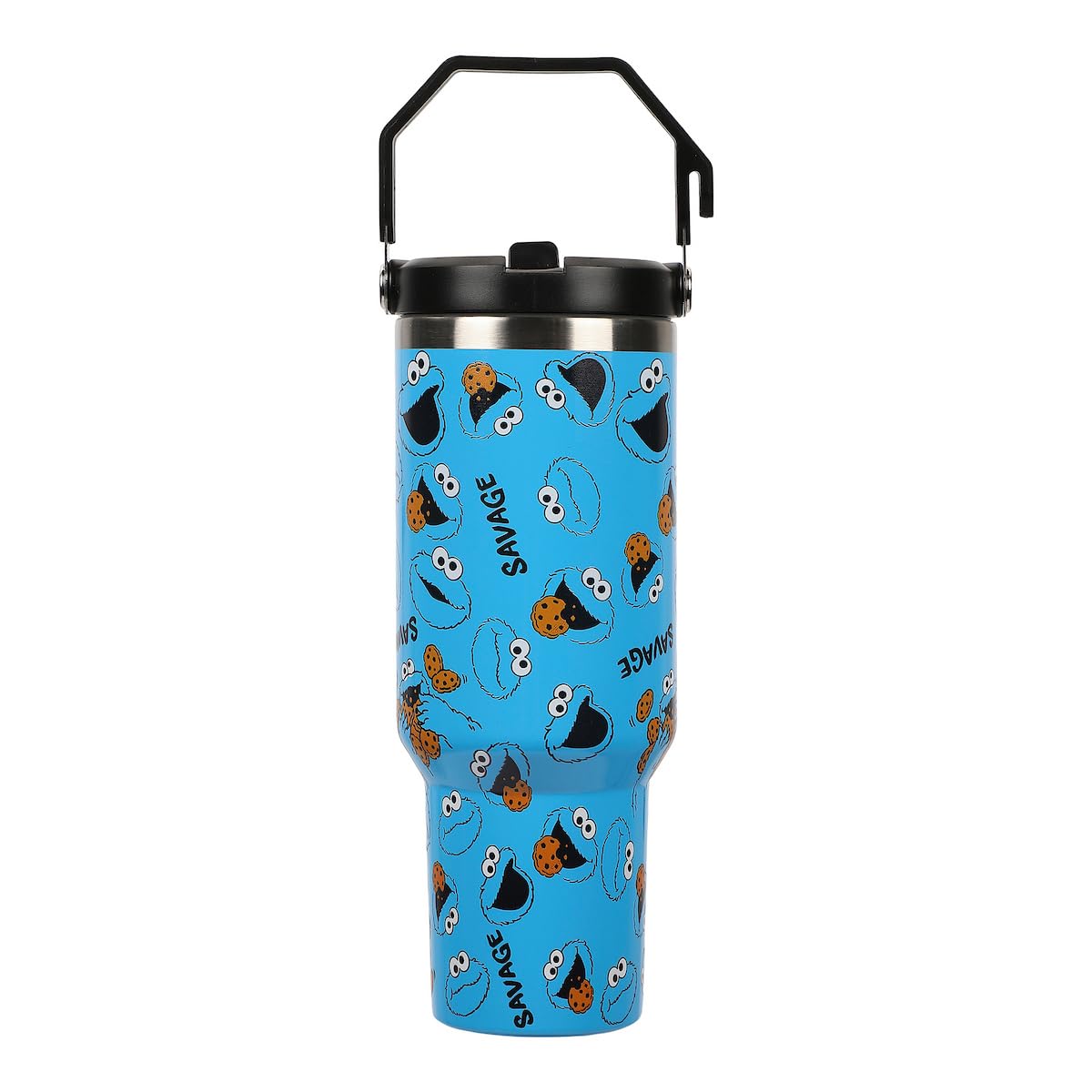 Peanuts All-Over Character Print White 40 Oz Stainless Steel Water Bottle