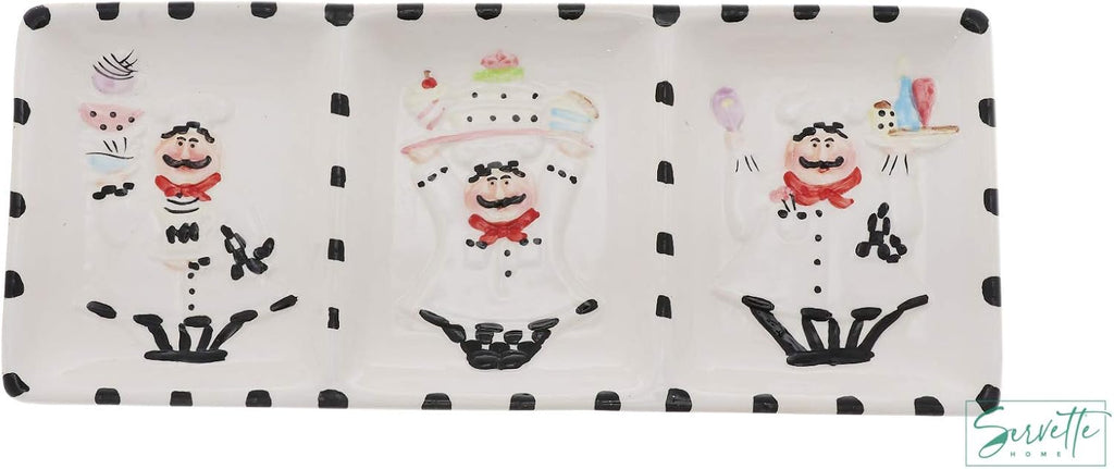 Servette Home Triple Chef Candy Plate