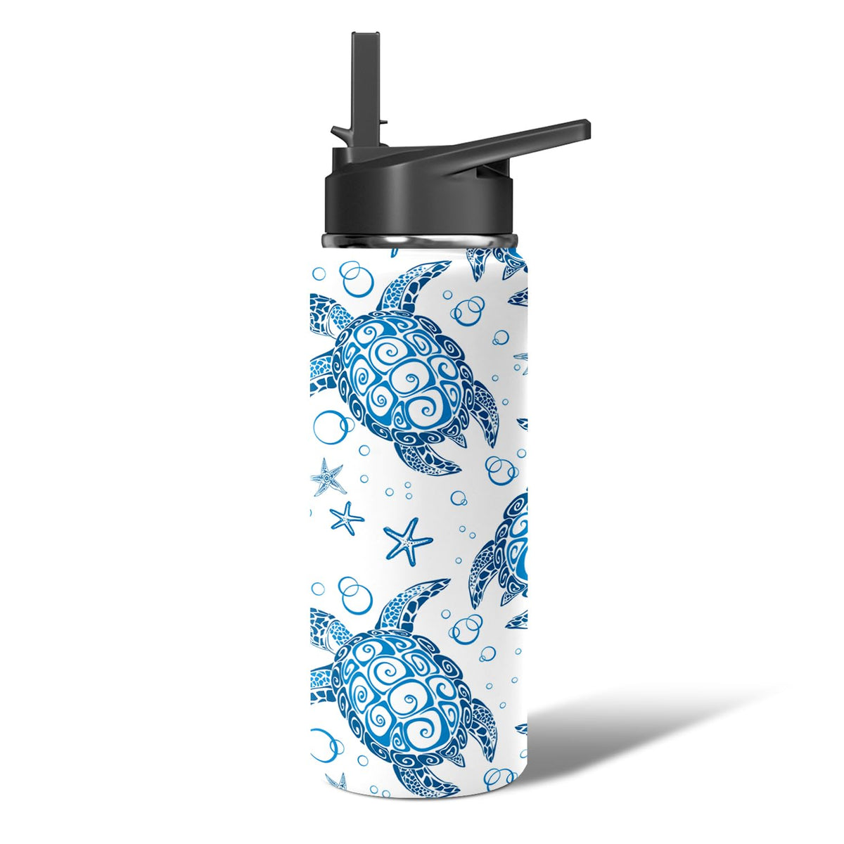 40oz Cartoon Castle Water Bottle - Fireworks Bowknot Double Wall Vacuum Insulated Stainless Steel Tumbler with Leakproof Flip Straw & Handle,Travel Mug for Hot/Cold Drinks - Gift for Castles Lovers