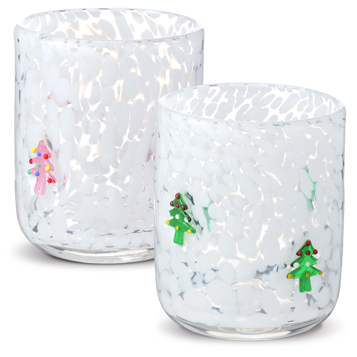 SiliFine 2 Pcs Candy Bear Icon Juice Glasses
