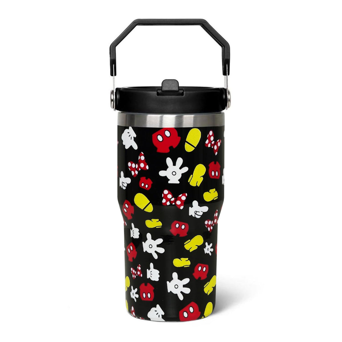 Cartoon Mouse Tumbler 20 Oz With Lid&Flip Straw Bowknot Cup