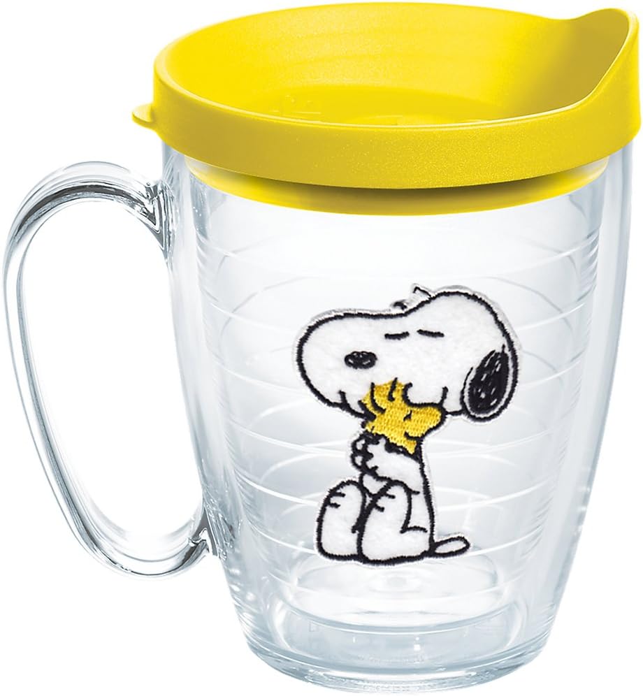 Tervis Peanuts Best Buddies Collection Snoopy Woodstock House Made in USA Double Walled Insulated Tumbler Travel Cup Keeps Drinks Cold & Hot, 16oz Mug, Felt