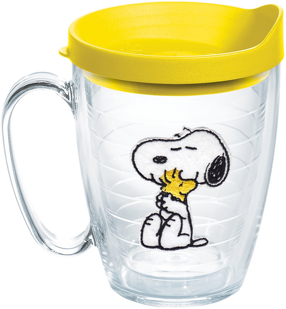 Tervis Peanuts Best Buddies Collection Snoopy Woodstock House Made in USA Double Walled Insulated Tumbler Travel Cup Keeps Drinks Cold & Hot, 16oz Mug, Felt
