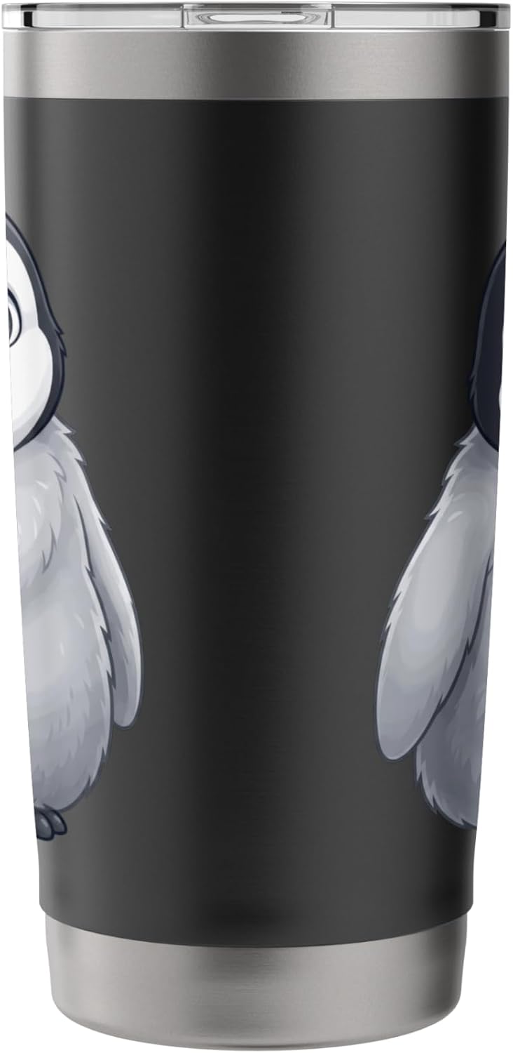 Cute Baby Penguin Illustration Adorable Cartoon Animal Art Stainless Steel Insulated Tumbler