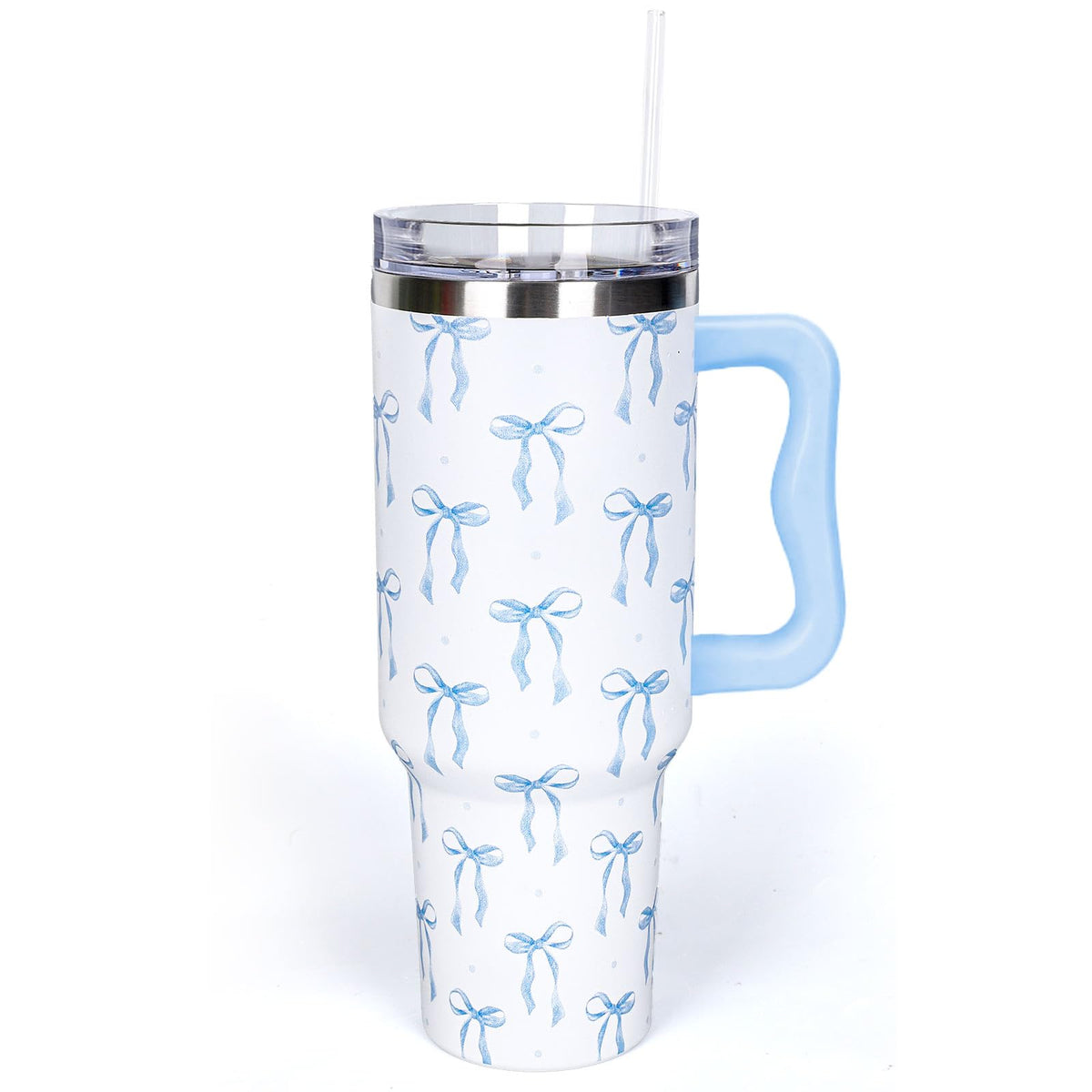 Whaline 40 Oz Cartoon Sponge Tumbler with Handle Straw and Lid Ocean Themed Travel Tumbler Flower Bubble Jellyfish Coffee Cup for Friend Summer Holiday Birthday Party Favors