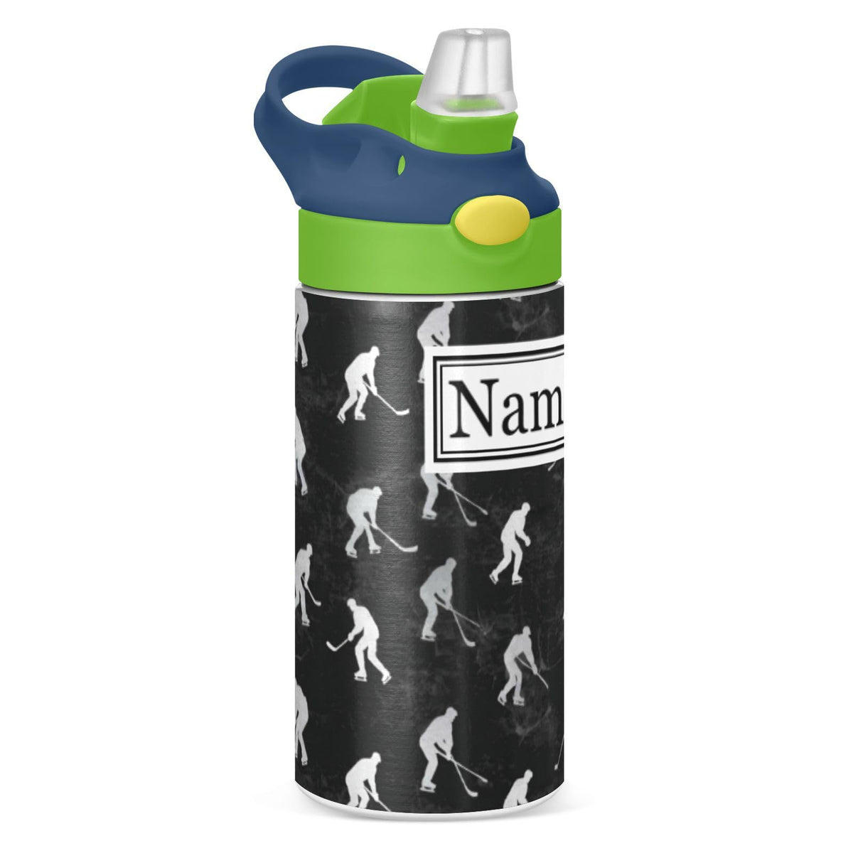 Personalized Name Water Bottles for Kids Cartoon Rats Cheese Custom Toddlers Insulated Stainless Steel with Straw Lid Tumbler Gift for Boys Girls Birthday School
