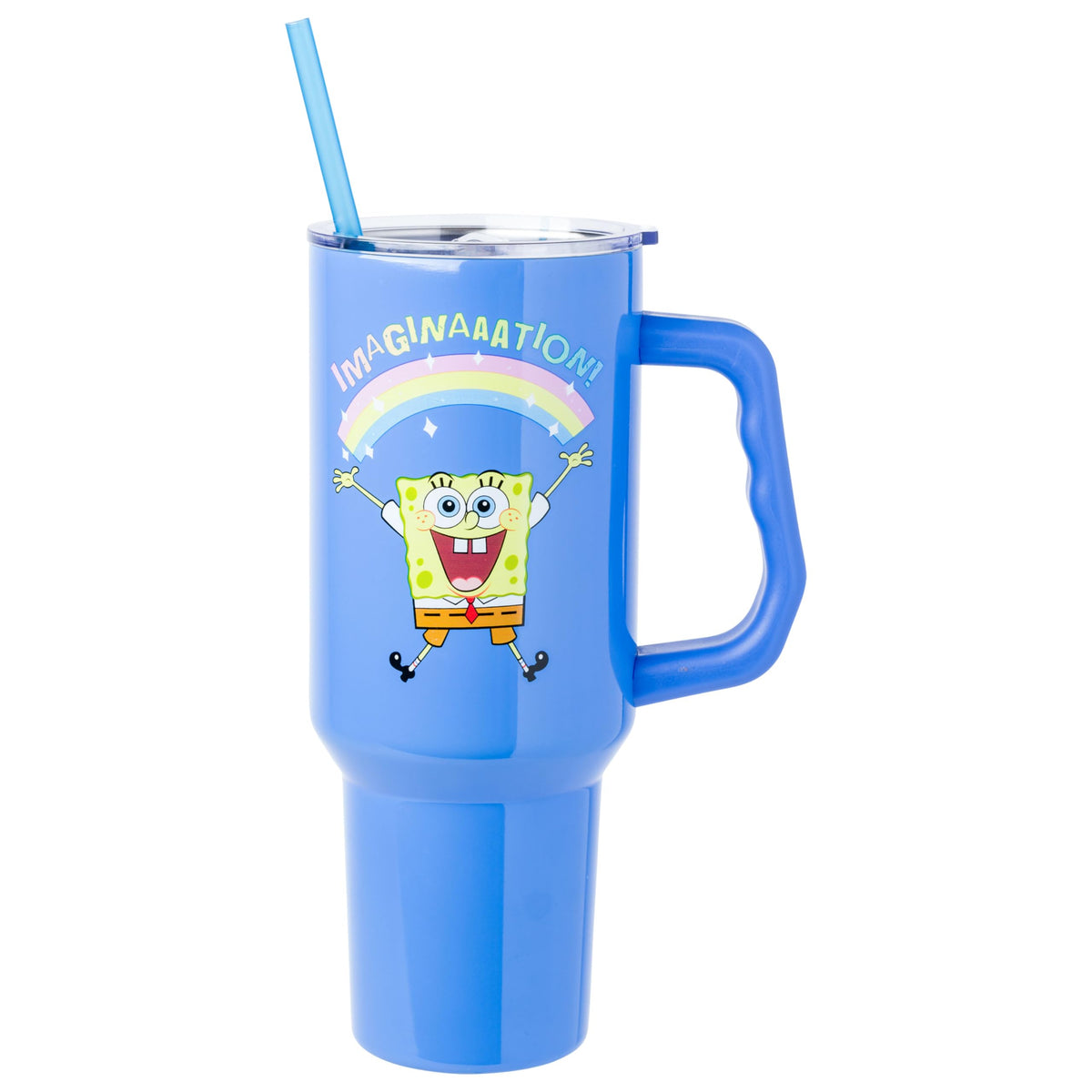 Silver Buffalo Spongebob Squarepants, Stainless Steel Tumbler, 40oz