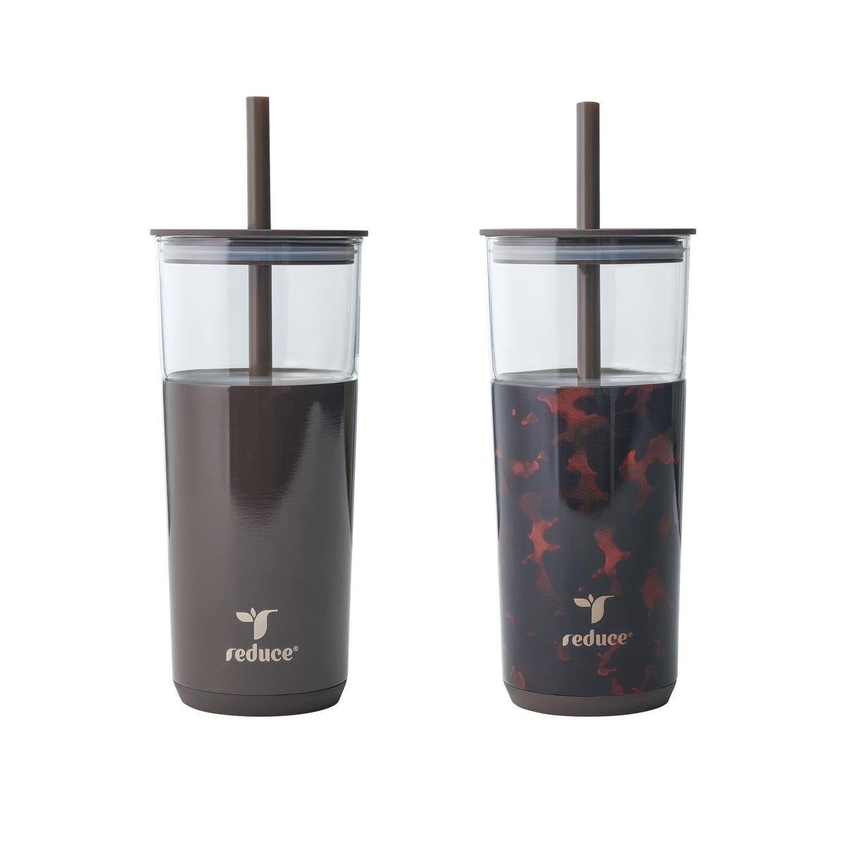 REDUCE Aspen - 20oz Vacuum Insulated Glass Tumbler - Extra Wide Straw & Lid
