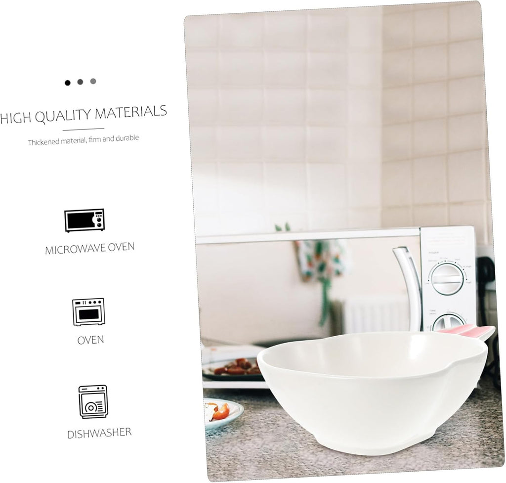 Cartoon Animal Ceramic Bowl for Restaurants and Buffets, White