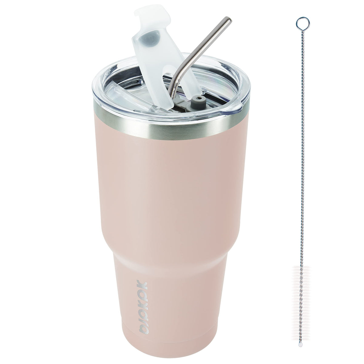 BJPKPK 30 oz Tumbler with Lid and Straw, Insulated Stainless Steel Cup