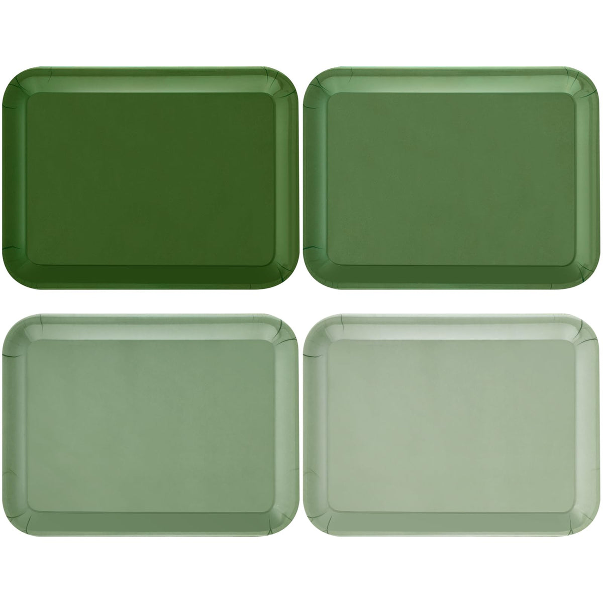 4 Pieces Basketball Serving Trays Melamine Platters