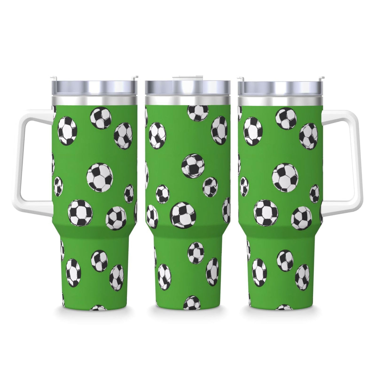 40oz Cute Dinosaurs Tumbler with Handle, Double Wall Stainless Steel Travel Coffee Mug with Straw Lid, Cartoon Insulated Cooling Cup for Christmas Birthday Gifts (Printed in US)
