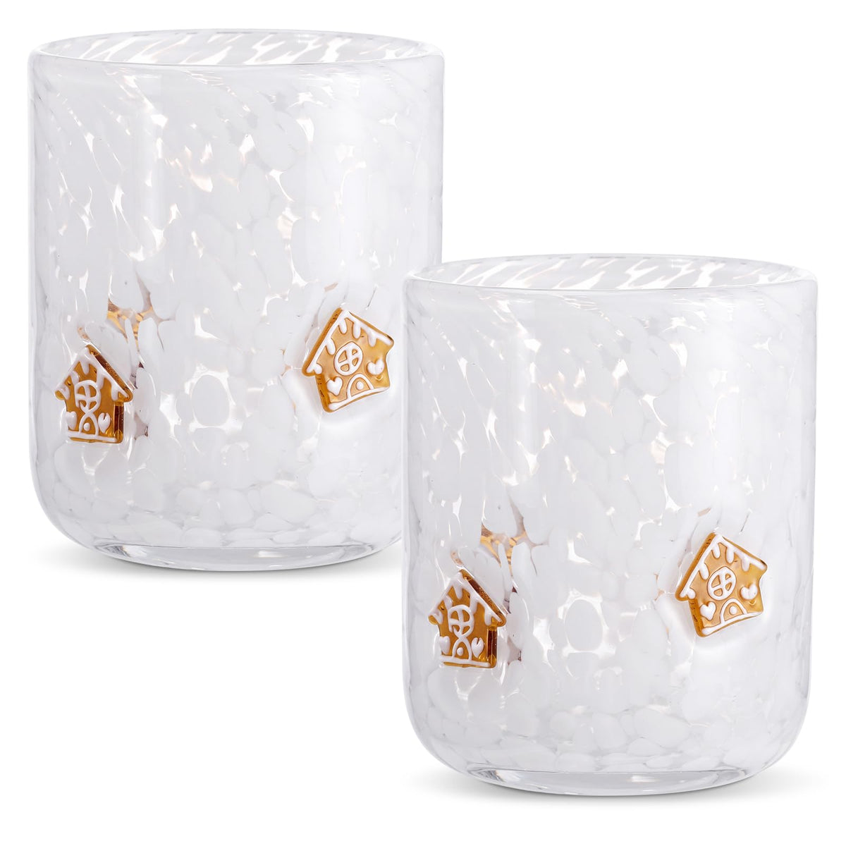 SiliFine 2 Pcs Candy Bear Icon Juice Glasses