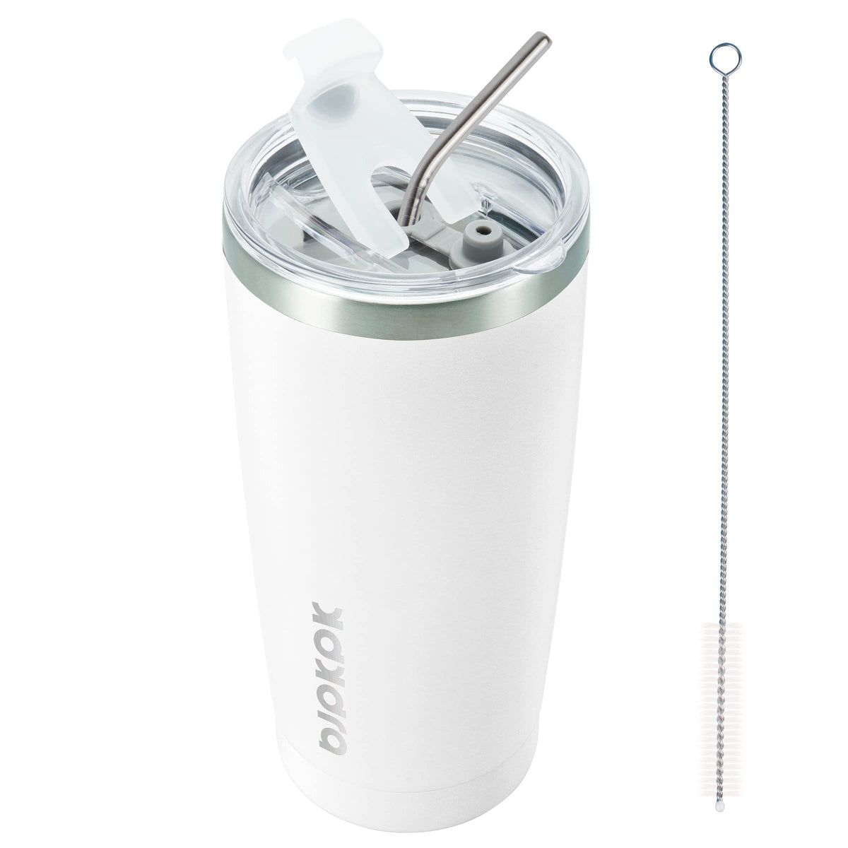 BJPKPK 30 oz Tumbler with Lid and Straw, Insulated Stainless Steel Cup
