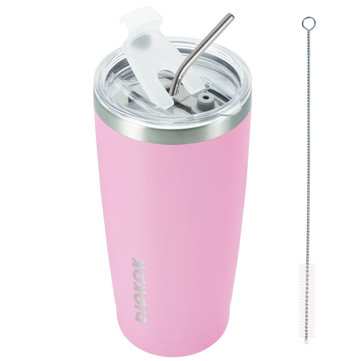 BJPKPK 30 oz Tumbler with Lid and Straw, Insulated Stainless Steel Cup