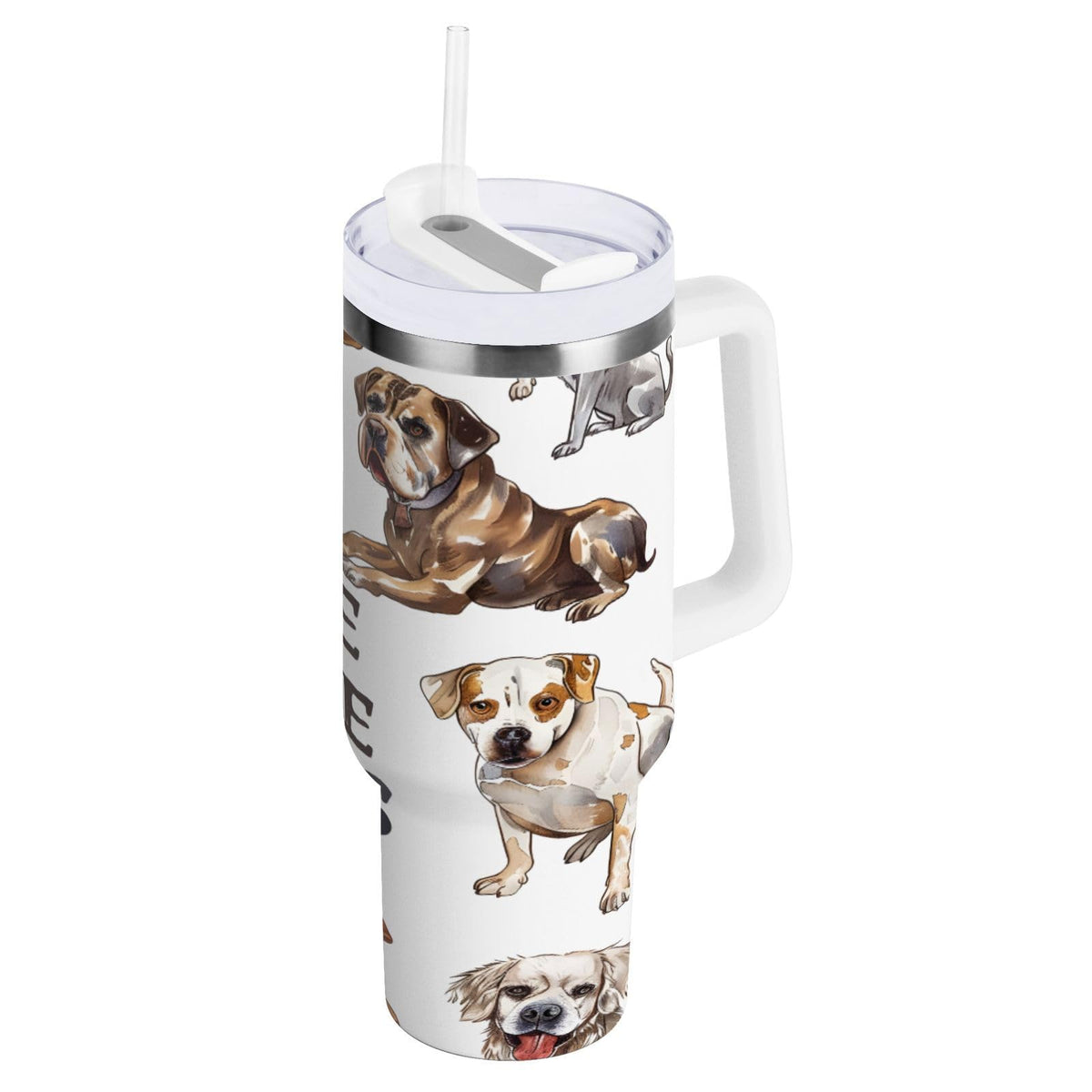30oz Tumbler Cartoon Giraffes Insulated Coffee Cup Stainless Steel Travel Mug Car Water Bottle with Lid Straw Handle
