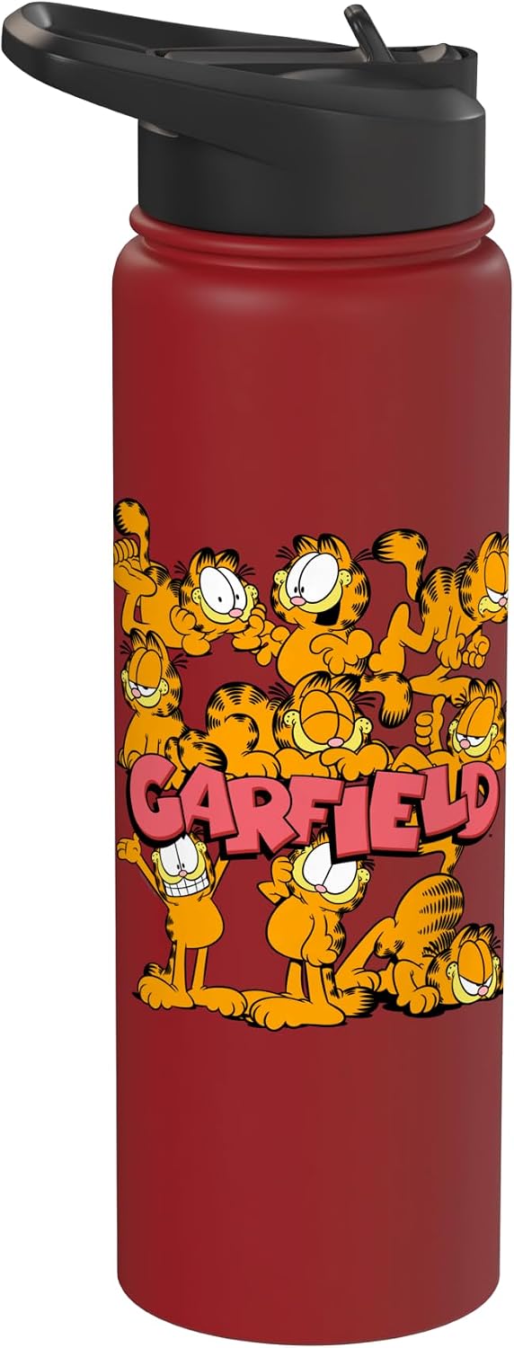 Garfield Multiple Poses Stainless Steel Insulated Water Bottle
