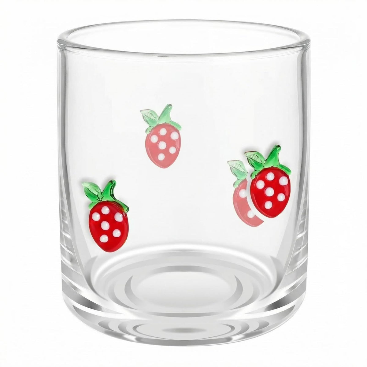 Cherry Icon Juice Glasses, Aesthetic Glass Juice Cups 14 oz Cocktail Glasses Drinking Glass Old Fashioned Iconic Glasses for Women Sister Friend Party (1, Orange)