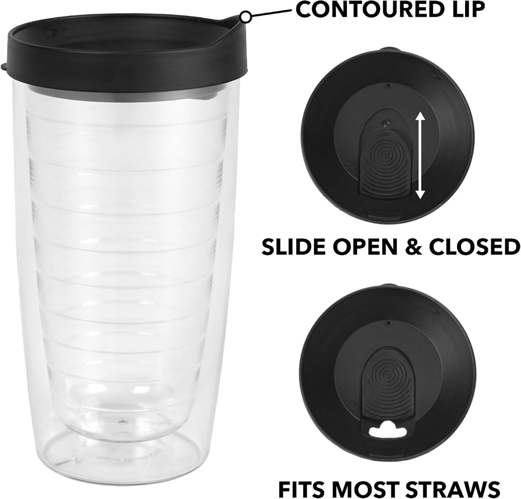 Care Bears Bear Wrap Double-Walled Plastic Travel Tumbler Keeps, 16oz.