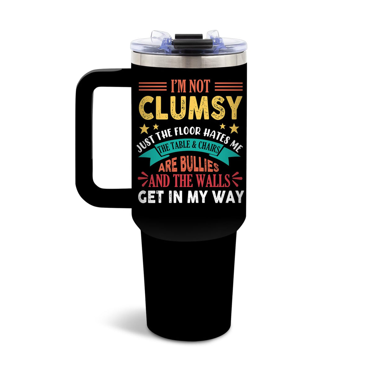 DUUV Colorful Dots Tumbler 40oz, Insulated Sarcastic Gifts for Friend