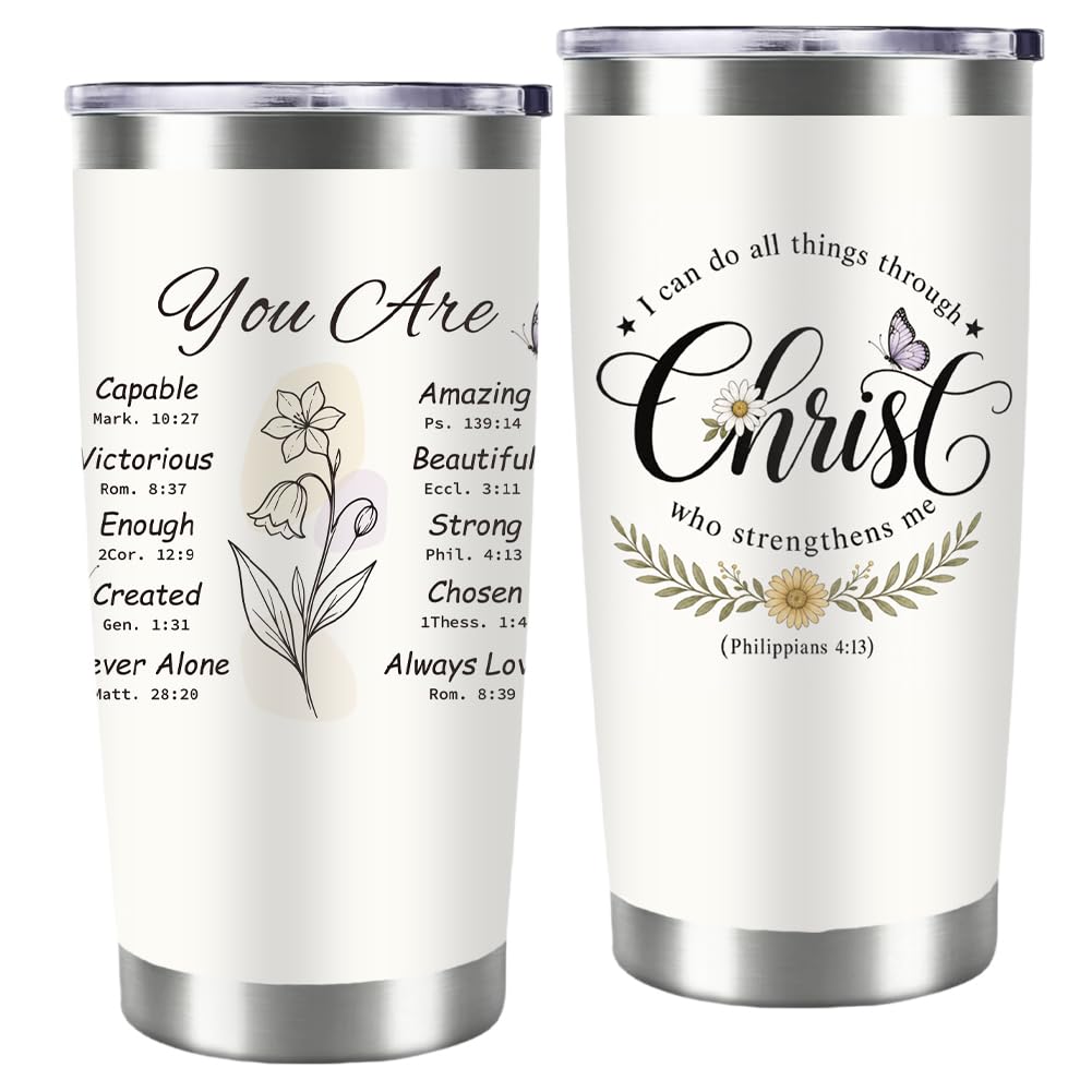 20oz Cartoon Ambulance Tumbler with Straw Funny White Stainless Steel Insulated Travel Mug Leak-proof Keeps Cold or Hot Coffee Tea Water Tumblers Cup Doctor Nurse Gifts for Women Men
