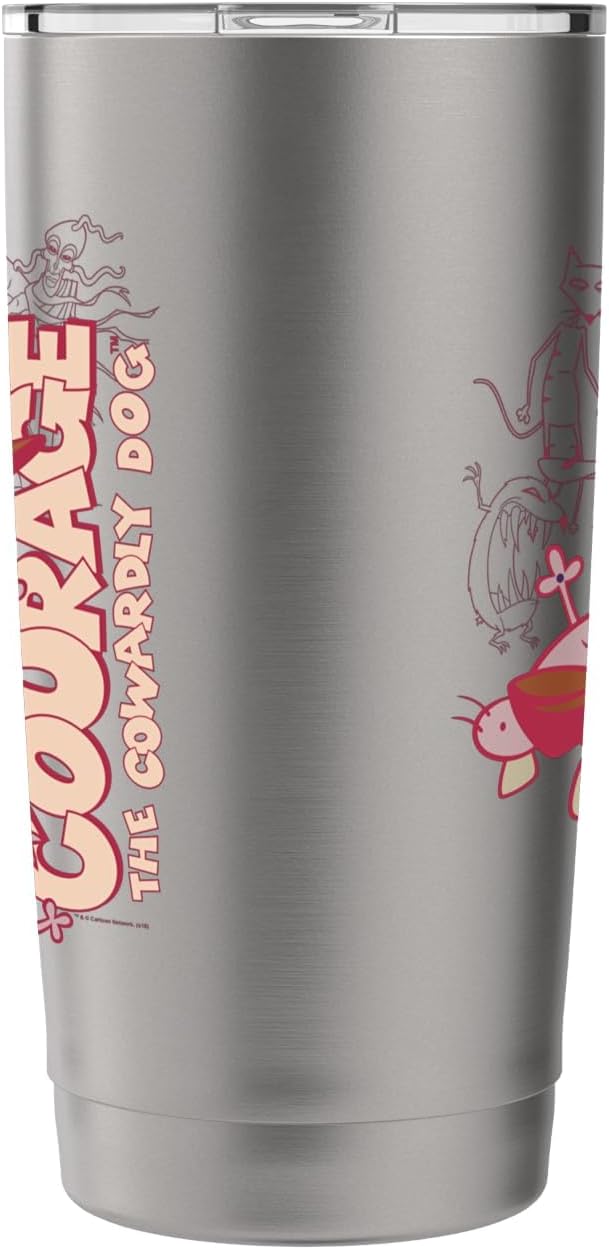 Courage the Cowardly Dog Running Scared Stainless Steel Insulated Tumbler