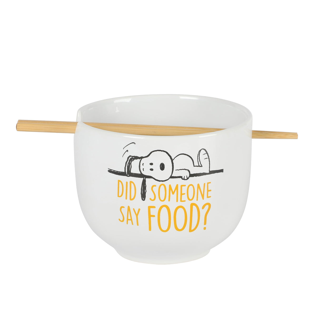 Peanuts Snoopy 6-Piece Stackable 5.5-Inch Decorated Stoneware Bowl Set With Matching Plate, Microwave & Dishwasher Safe, Collectible Kitchen Dinnerware