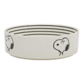 Peanuts Snoopy & Charlie Brown 6" Stoneware Dog Food Bowl – for Small to Medium Dogs – Cute Cartoon Pet Dish, Durable & Easy to Clean – Puppy Feeding