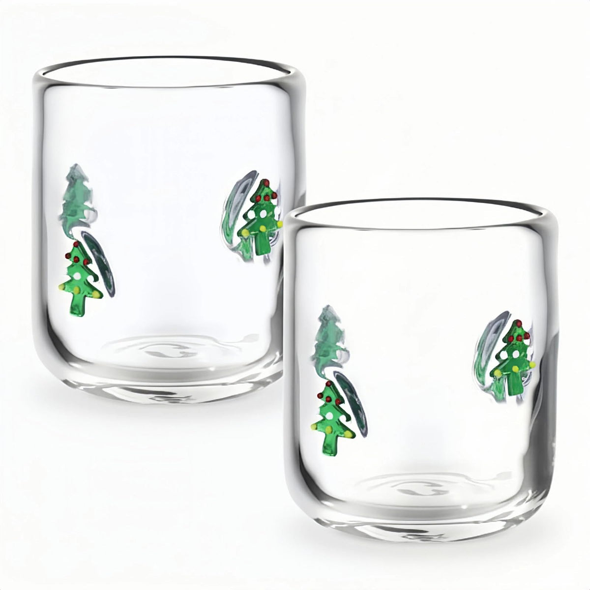SiliFine 2 Pcs Candy Bear Icon Juice Glasses