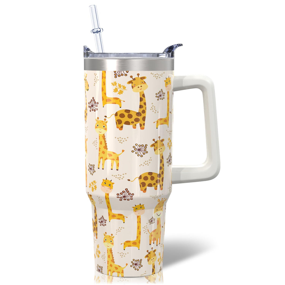 30oz Cartoon Castle Gifts for Castles Lovers-Bowknot Fireworks Tumbler with Handle with Lid and Straw Cup Stainless Steel Insulated Travel Coffee Mug - Birthday,Christmas Gift