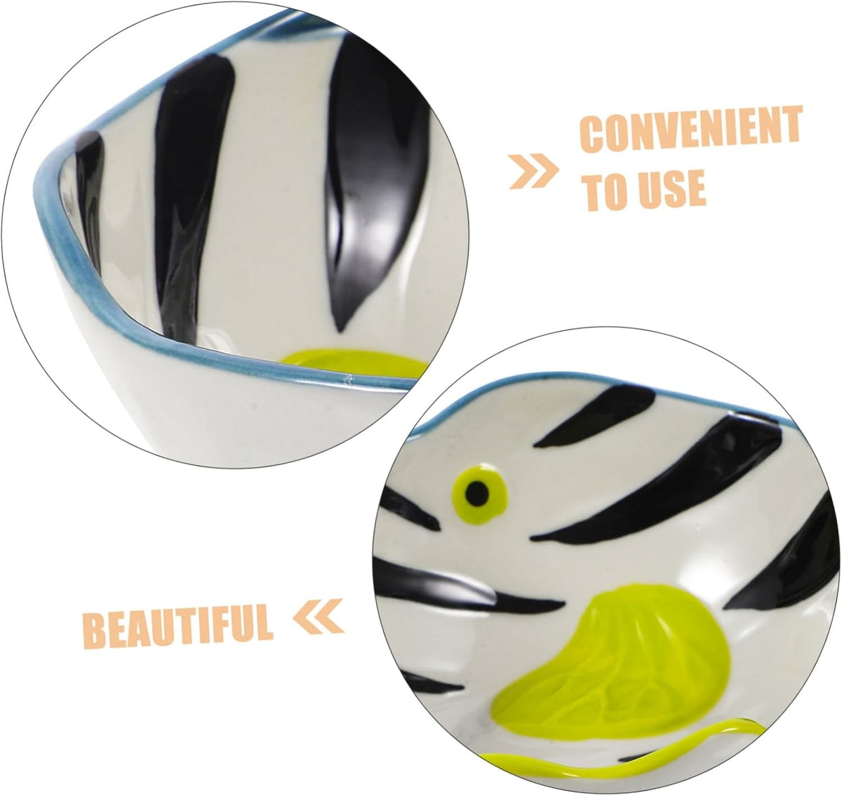 Fish Shaped Ceramic Serving Bowl for Dips and Sauces