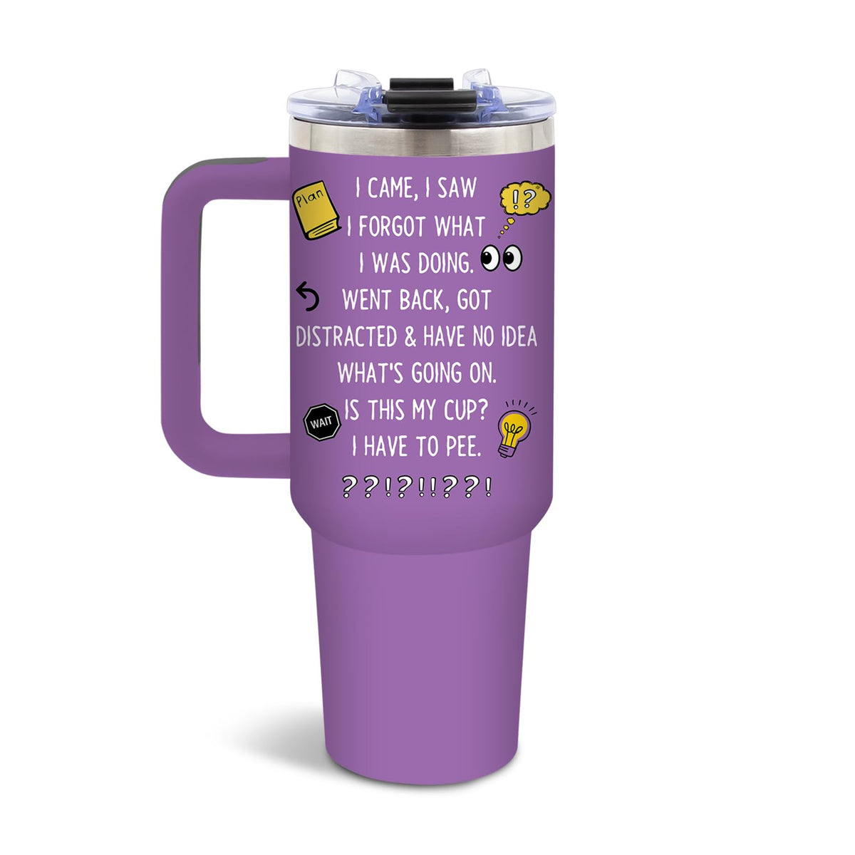 DUUV Colorful Dots Tumbler 40oz, Insulated Sarcastic Gifts for Friend