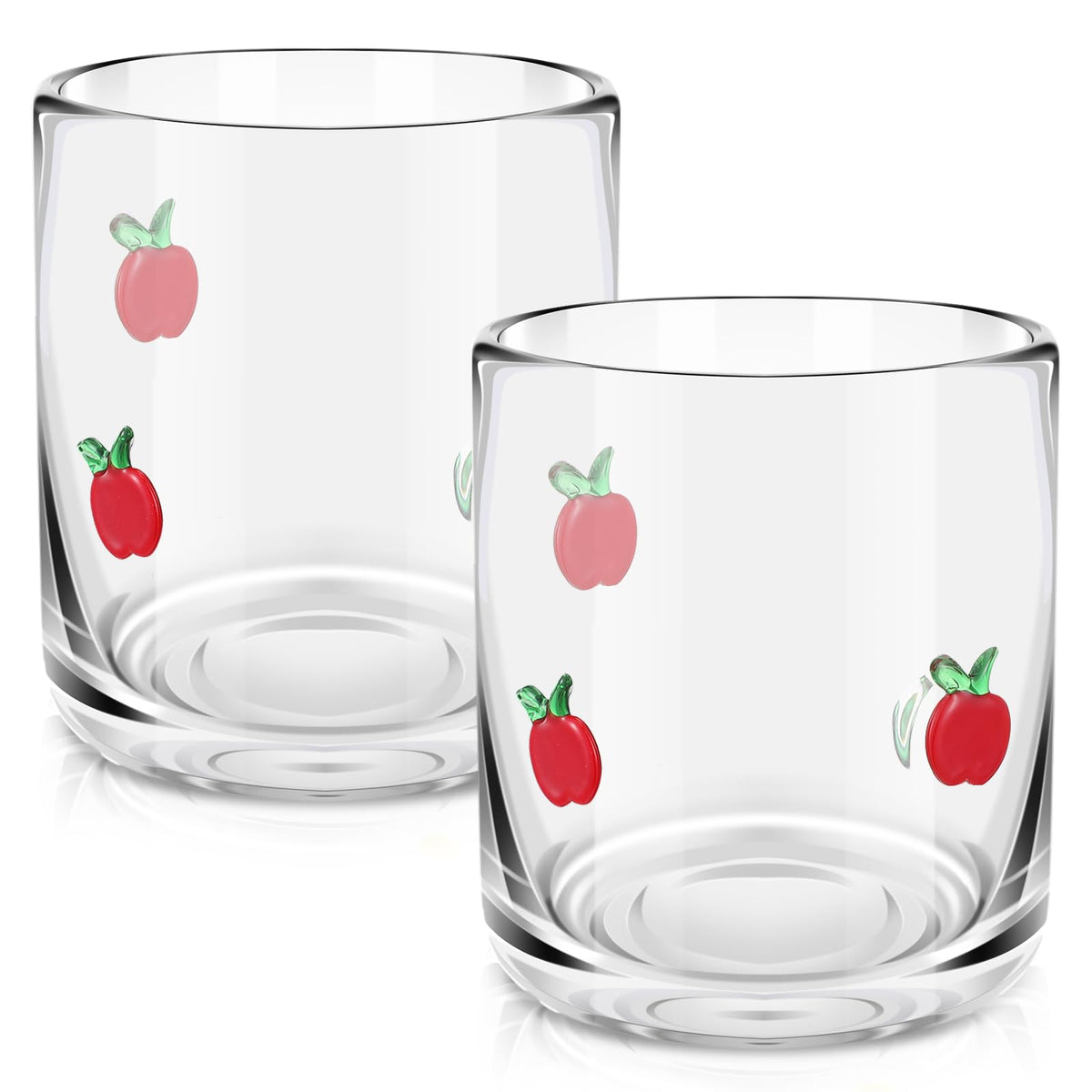 SiliFine 2 Pcs Candy Bear Icon Juice Glasses
