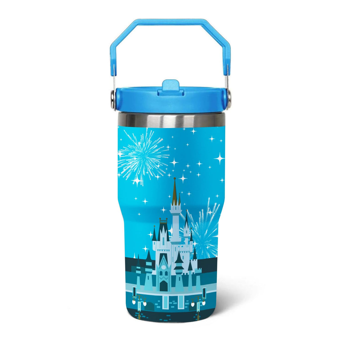 Cartoon Mouse Tumbler 20 Oz With Lid and Flip Straw Cup