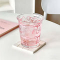 Pink Bow Glass Cups, 14oz Cute Aesthetic Bow Glass Cups for Iced Coffee, Matcha, Milk, Juice,Cocktail, Valentines/Birthday Gift for Women & Teen Girls