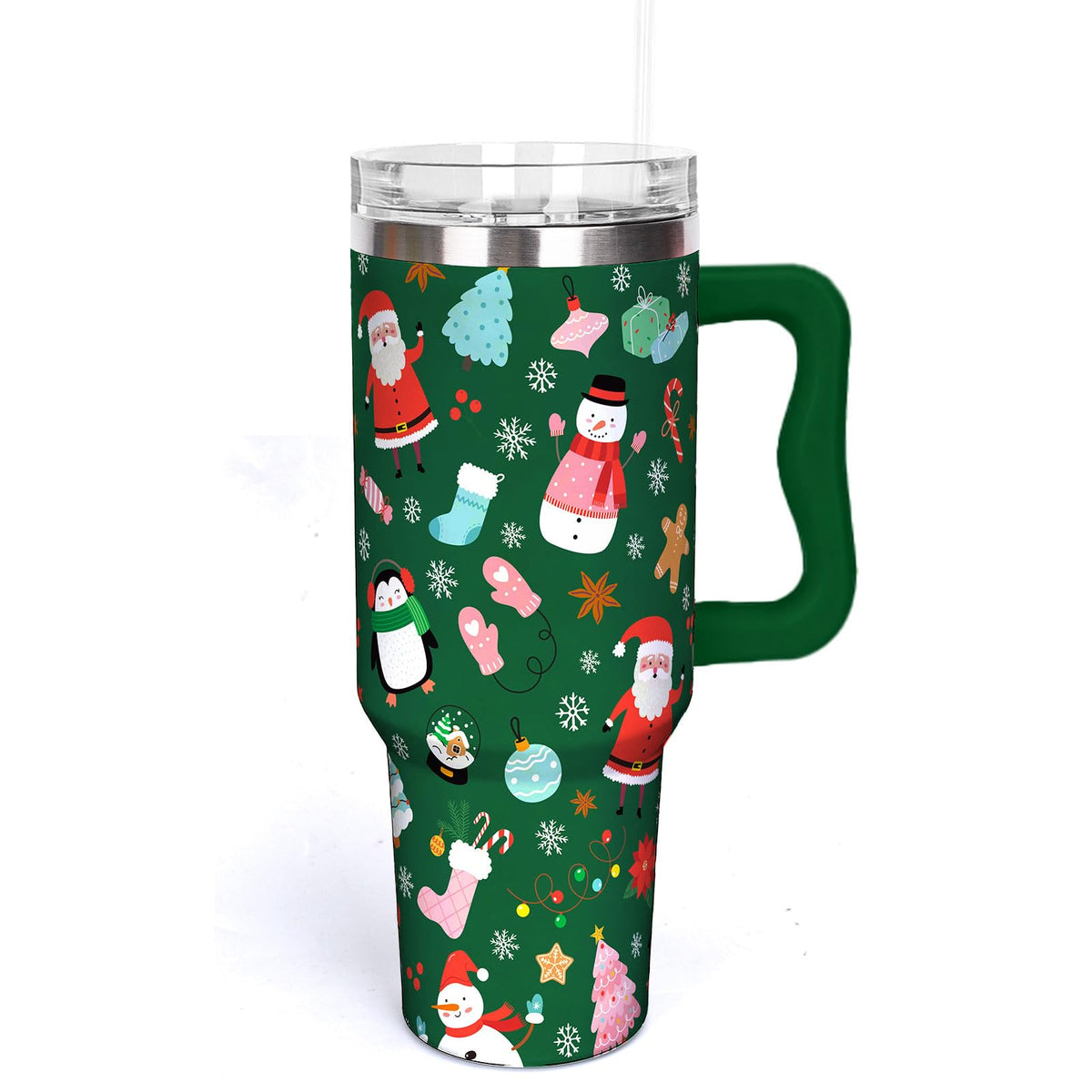Whaline 40 Oz Cartoon Sponge Tumbler with Handle Straw and Lid Ocean Themed Travel Tumbler Flower Bubble Jellyfish Coffee Cup for Friend Summer Holiday Birthday Party Favors
