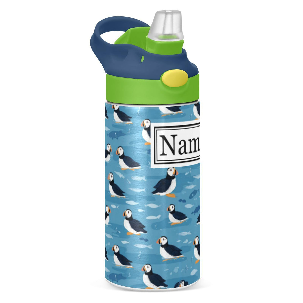 Personalized Name Water Bottles for Kids Cartoon Rats Cheese Custom Toddlers Insulated Stainless Steel with Straw Lid Tumbler Gift for Boys Girls Birthday School